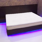 Кровать, подиум с выдвижными ящиками и диодной подсветкой, п. Горелово